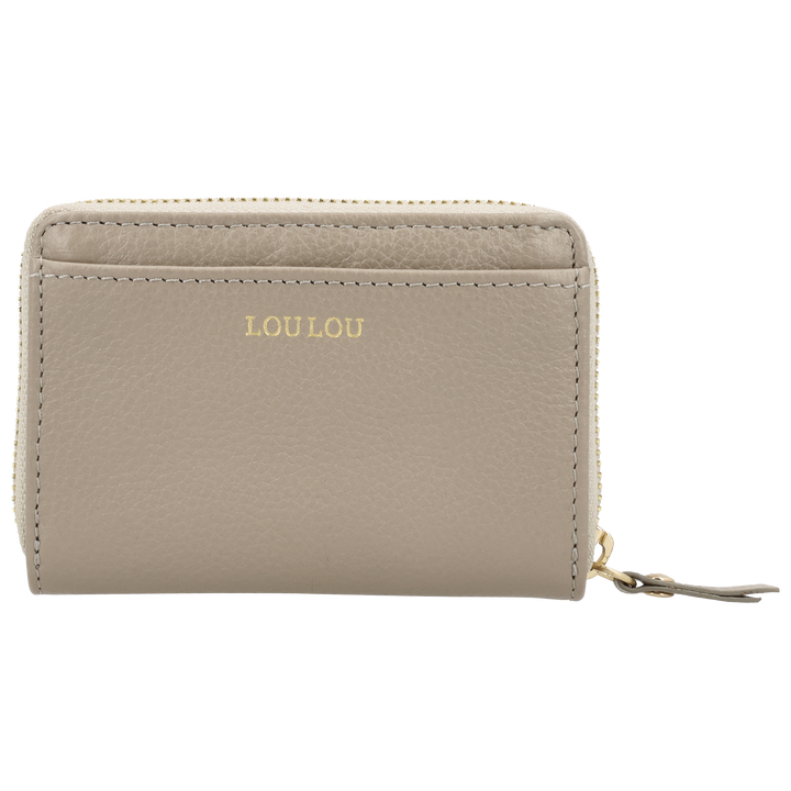 Voorkant van de LOULOU Emilie portemonnee #kleur_soft-sepia
