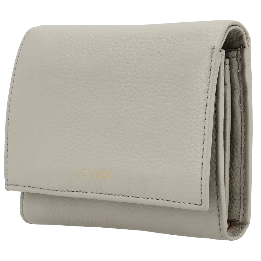 Voorzijde van de Lou Lou Fleur Portemonnee fog #kleur_fog