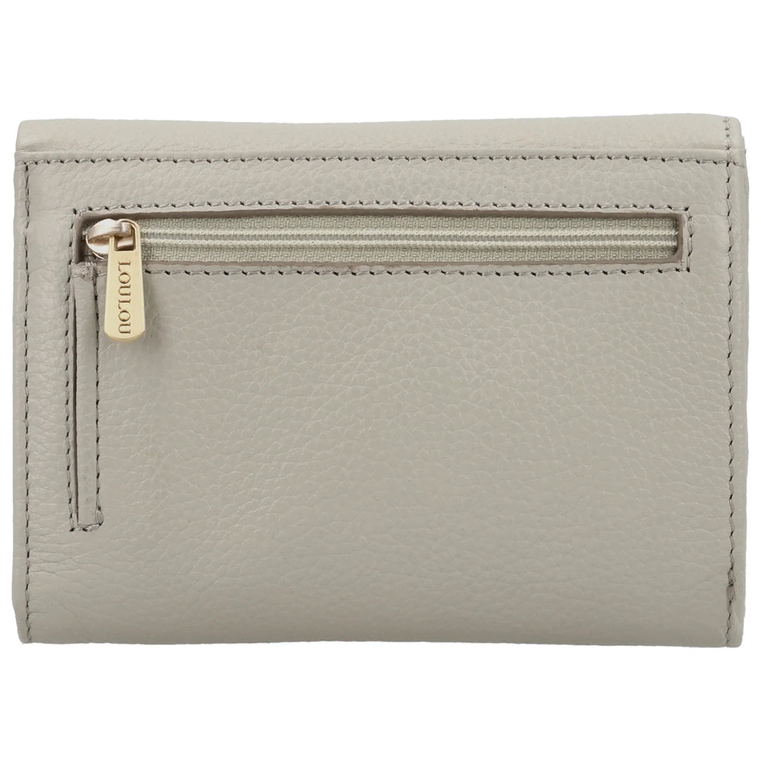 Achterkant van de Lou Lou Fleur Portemonnee fog #kleur_fog