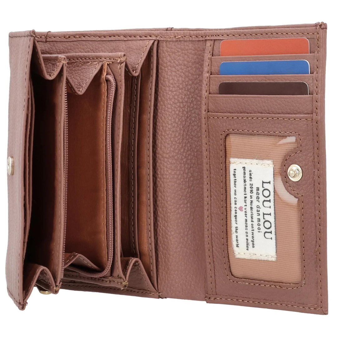 Binnenkant van de Lou Lou Fleur Portemonnee mocha-mouse #kleur_mocha-mousse
