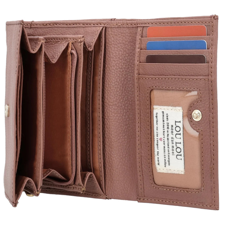 Binnenkant van de Lou Lou Fleur Portemonnee mocha-mouse #kleur_mocha-mousse