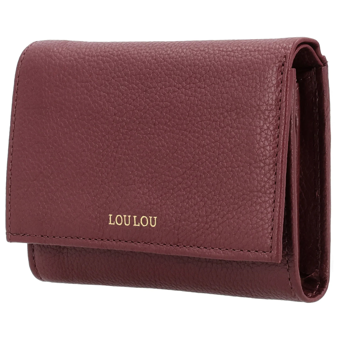 Voorzijde van de Lou Lou Fleur Portemonnee Ruby #kleur_ruby