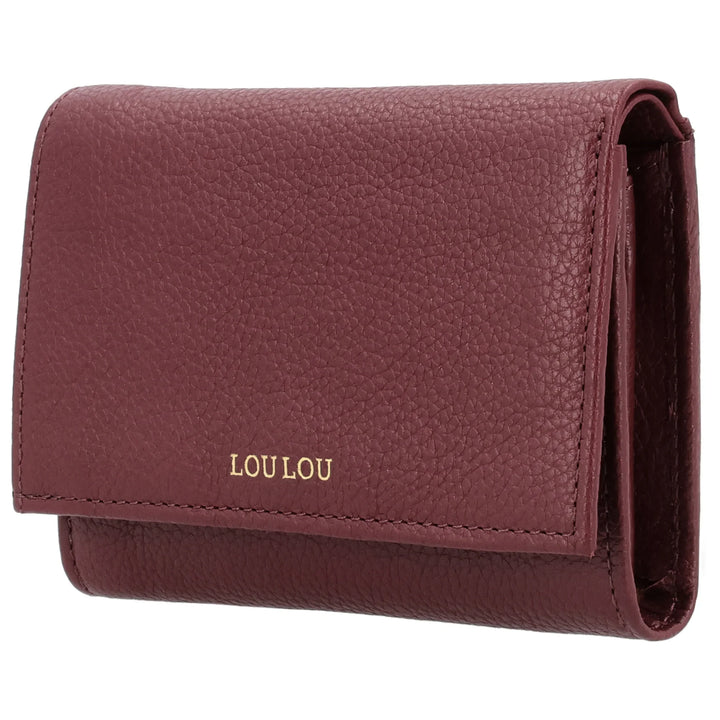 Voorzijde van de Lou Lou Fleur Portemonnee Ruby #kleur_ruby
