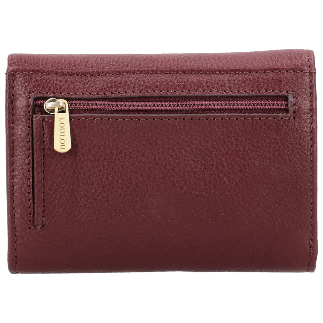 Achterkant van de Lou Lou Fleur Portemonnee Ruby #kleur_ruby