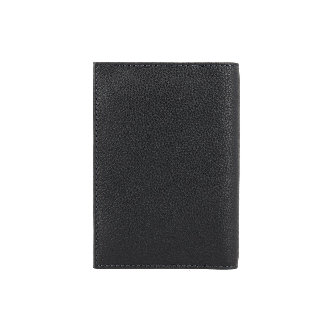 Achterkant van de LouLou Perite Valise paspoorthouder navy #kleur_navy