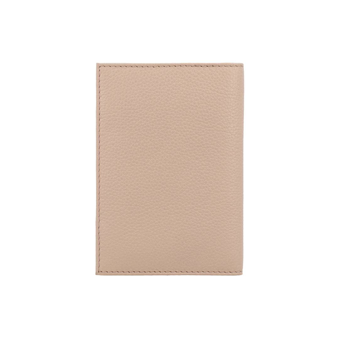 Achterkant van de LouLou Perite Valise paspoorthouder cashmere #kleur_cashmere