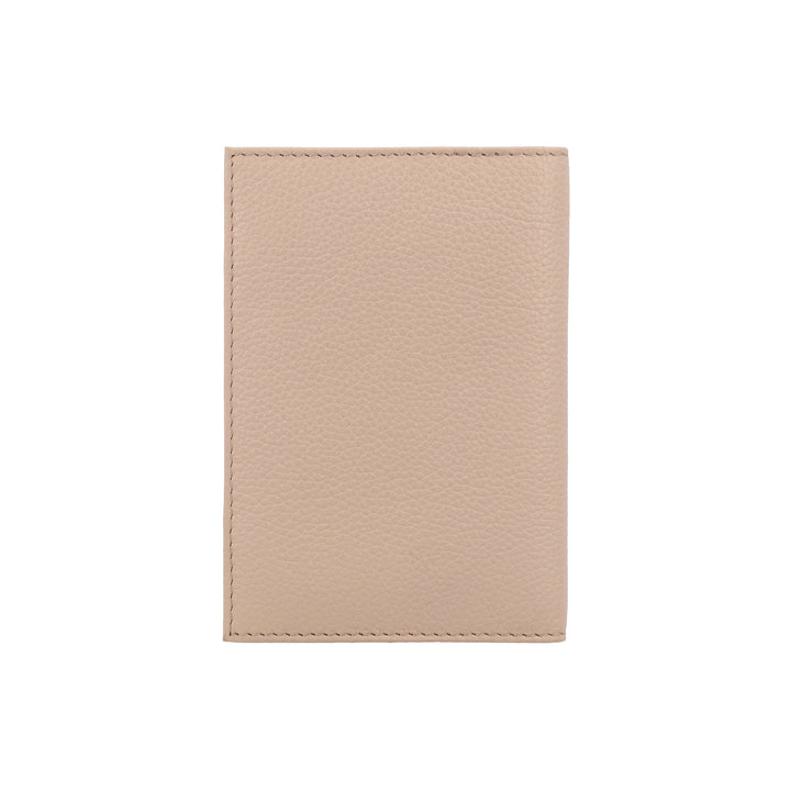 Achterkant van de LouLou Perite Valise paspoorthouder cashmere #kleur_cashmere