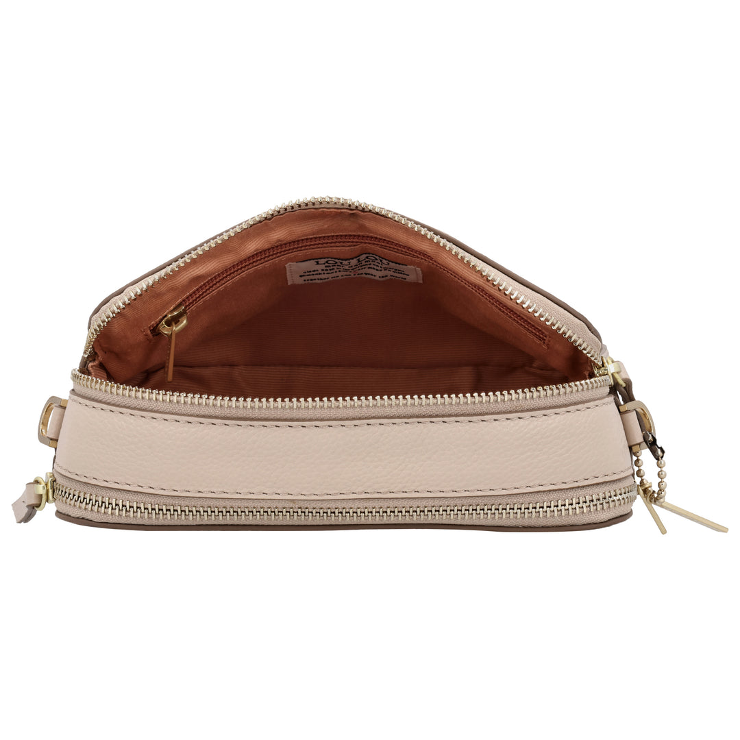 Binnenkant van de LouLou ZOE in cashmere #kleur_cashmere