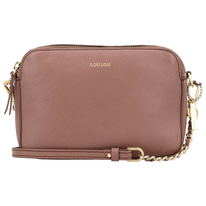 Voorkant van de Lou Lou Zoe crossover tas mocha mouse #kleur_mocha-mousse