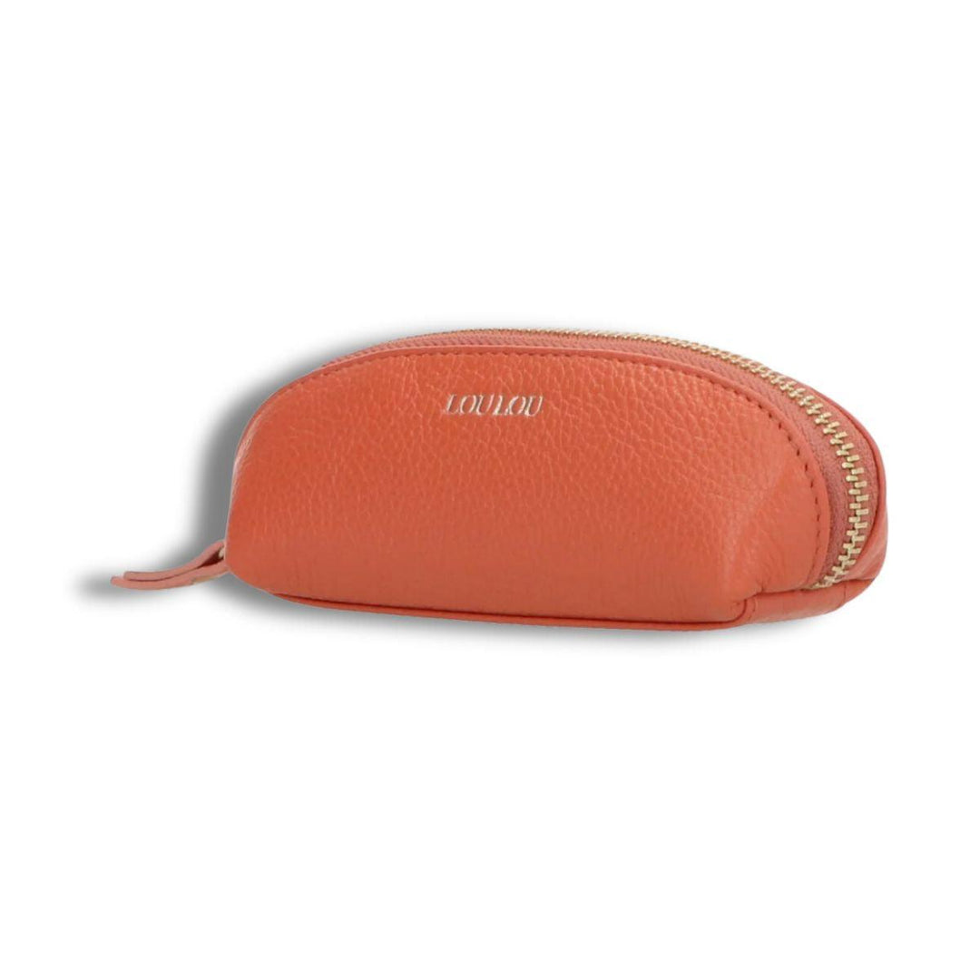 Voorzijde Lou Lou leren etui oranje #kleur_oranje