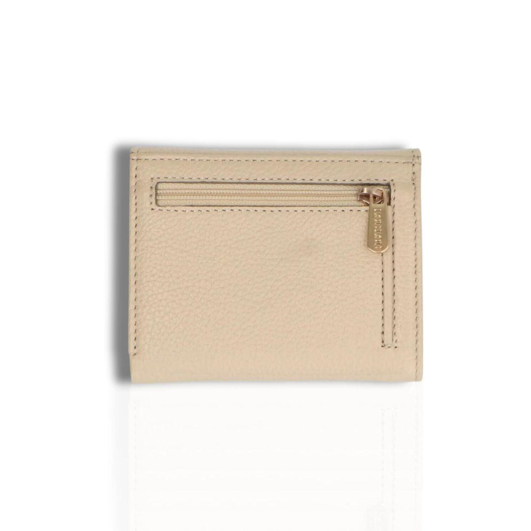 Achterkant Lou Lou Valerie dames portemonnee beige #kleur_beige