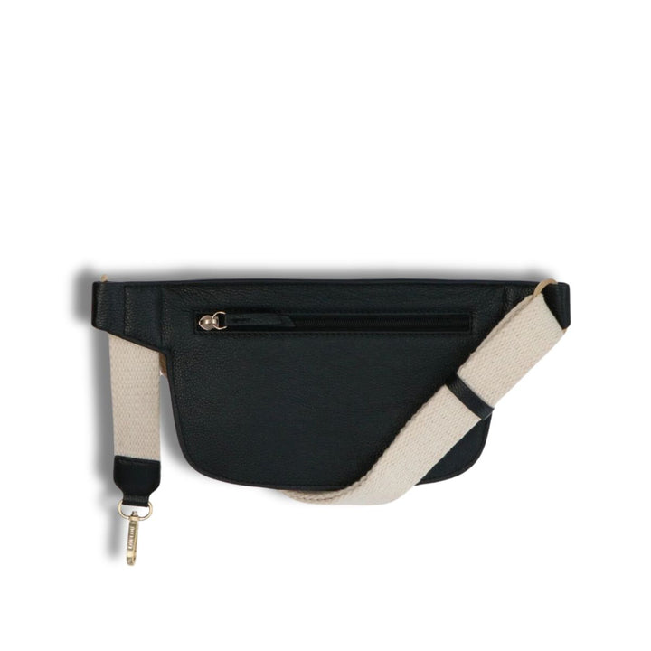 Achterkant  Lou Lou Fannypack en slingbag zwart #kleur_zwart