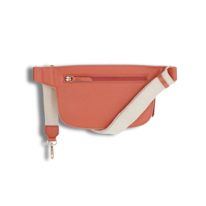 Achterkant Lou Lou Fannypack en slingbag zalm #kleur_zalm