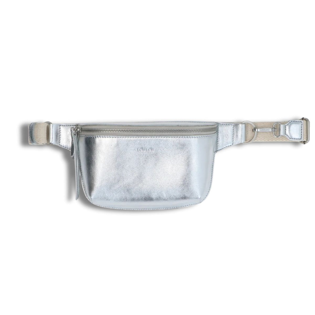 Voorkant Lou Lou Fannypack en slingbag silver #kleur_silver