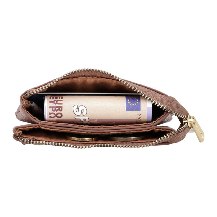 Binnenkant in gebruik van de LouLou Peite Etui mocha-mousse #kleur_mocha-mousse