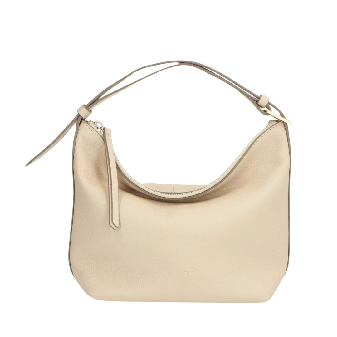 Voorkant LouLou Marie Leren Hobo beige #kleur_beige