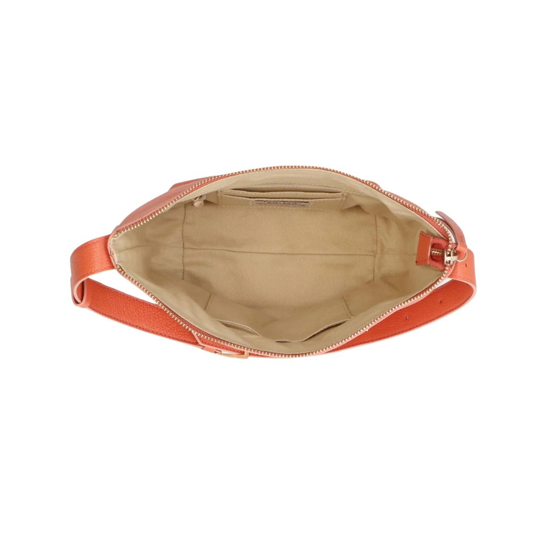 Binnenkant LouLou Marie Leren Hobo oranje #kleur_oranje