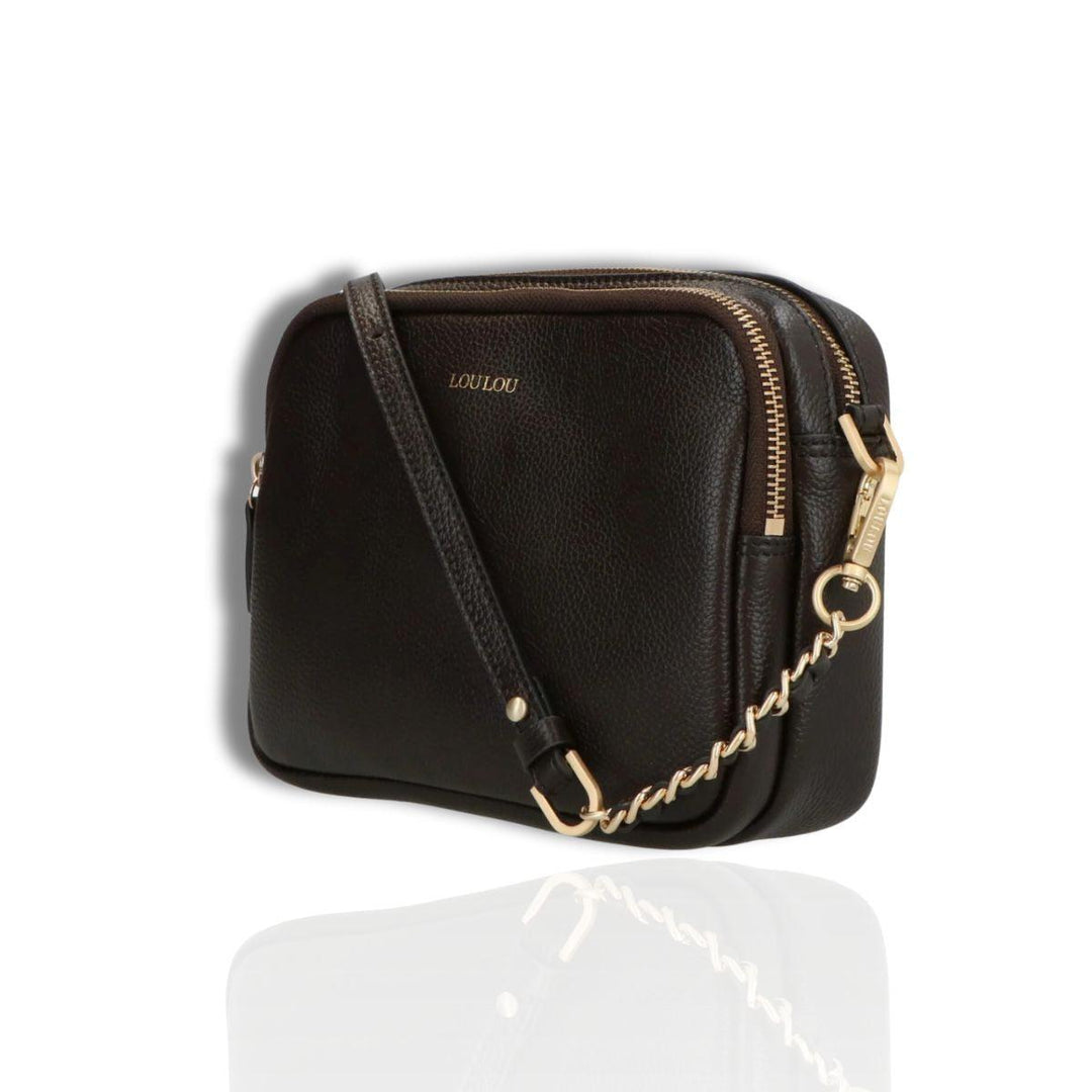 Voorzijde zijkant Lou Lou Emilie donkerbruin #kleur_donkerbruin