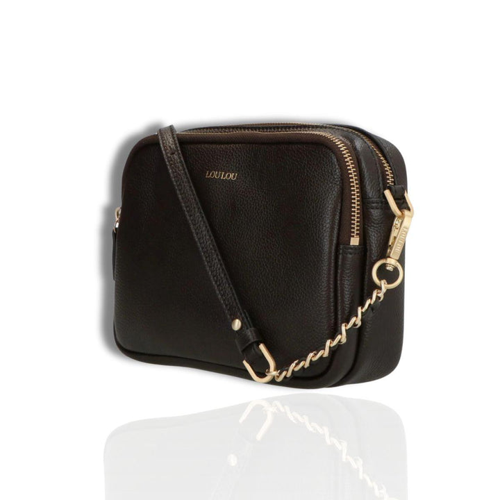 Voorzijde zijkant Lou Lou Emilie donkerbruin #kleur_donkerbruin