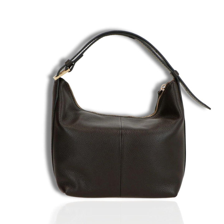 Achterkant zijkant Lou Lou Marie donkerbruin #kleur_donkerbruin