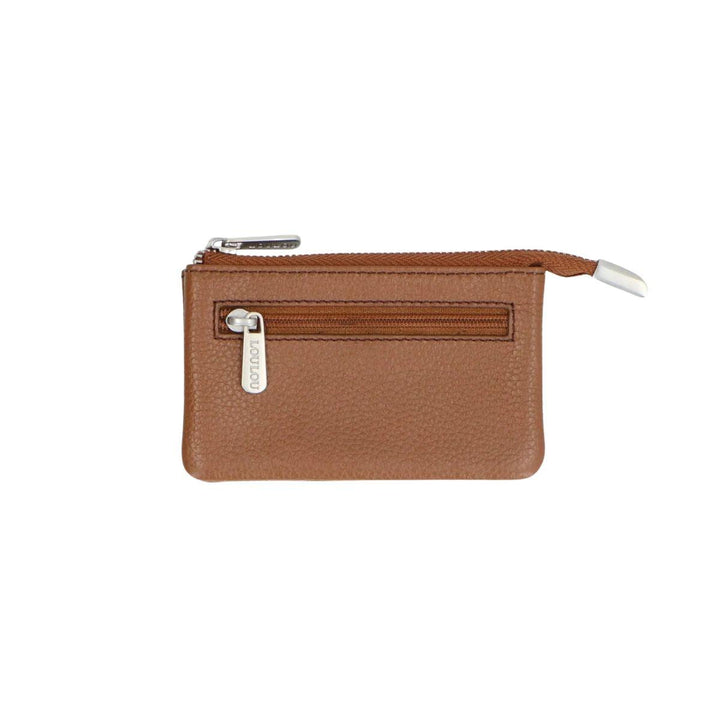 Achterkant Loulou Petitie Camille leren portemonneetje cognac #kleur_cognac 