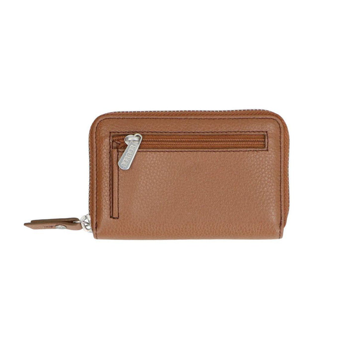 Achterkant LouLou Petite Emilie leren portemonnee cognac #kleur_cognac