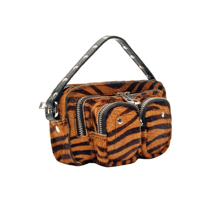Voorzijde van de Nunoo helena striper deluxe dark brown #kleur_deluxe-dark-brown