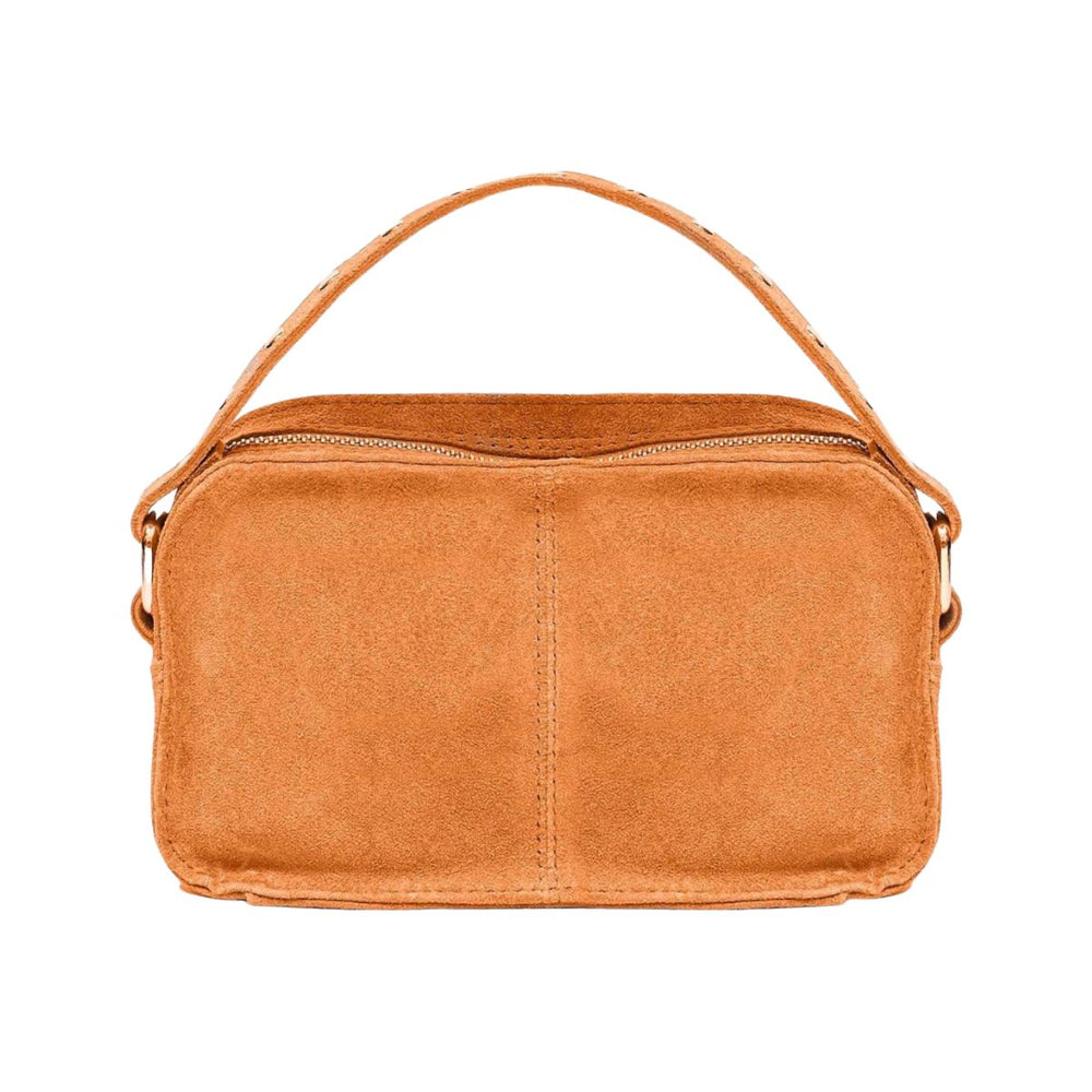 Achterkant van de Nunoo Helena suede orange #kleur_orange