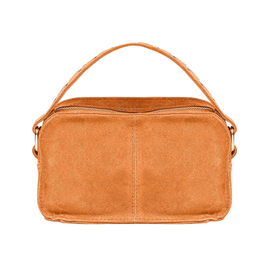 Achterkant van de Nunoo Helena suede orange #kleur_orange
