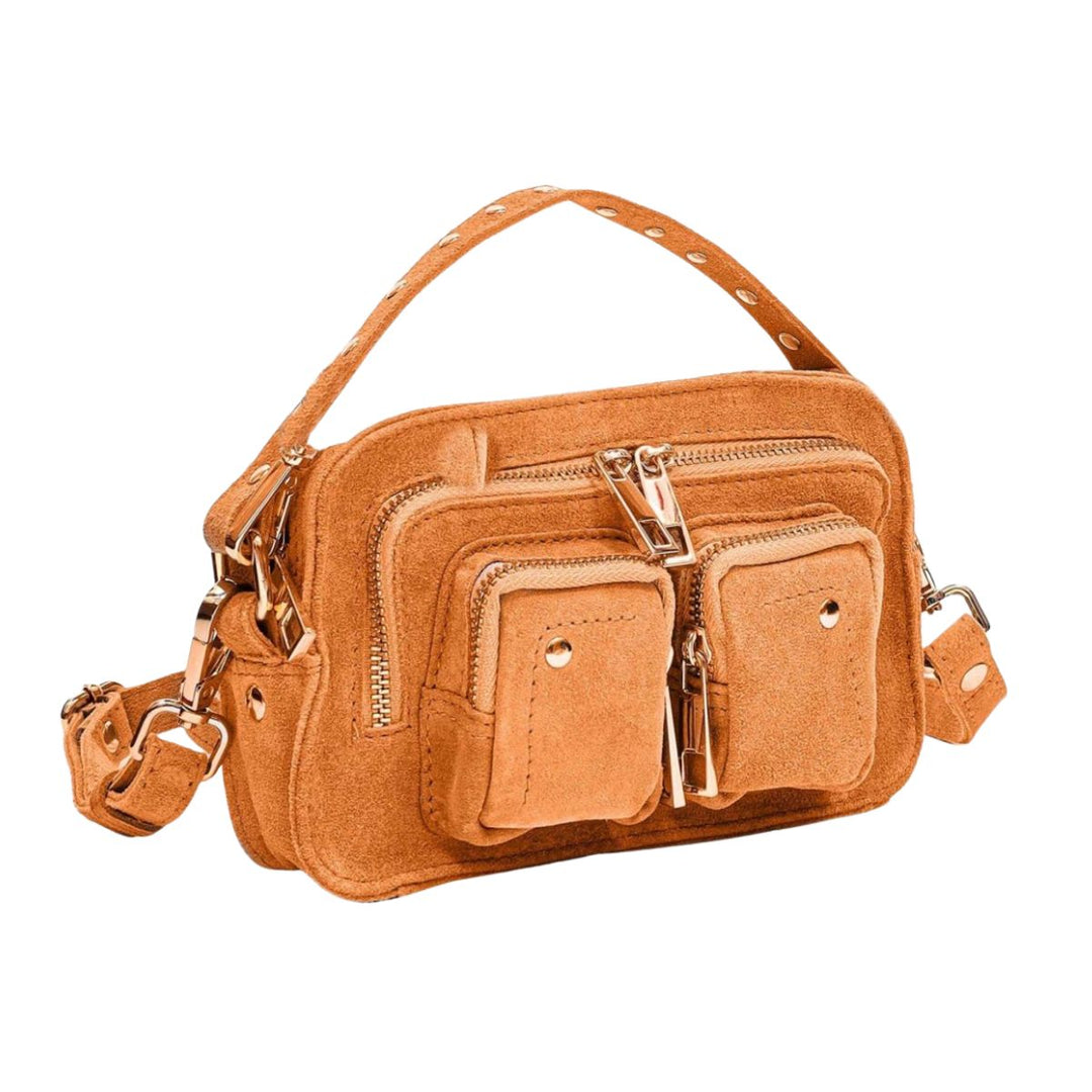Voorzijde van de Nunoo Helena suede orange #kleur_orange