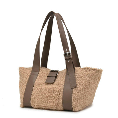 Voorzijde Nunoo maxi shopper bruin #kleur_bruin