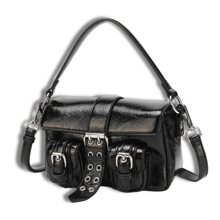 Voorzijde Nunoo Small Honey Buckle cool black #kleur_black