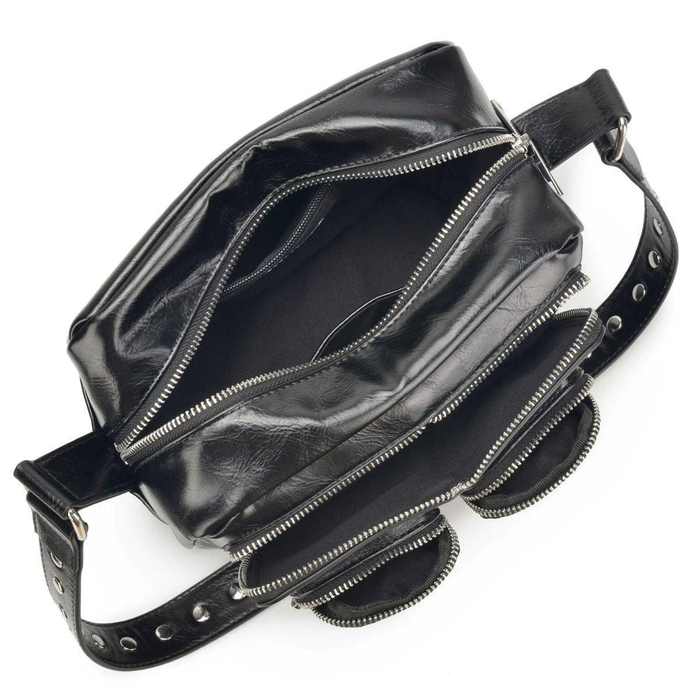 Binnenkant  Nunoo Ellie Wrinkle schoudertas black #kleur_black