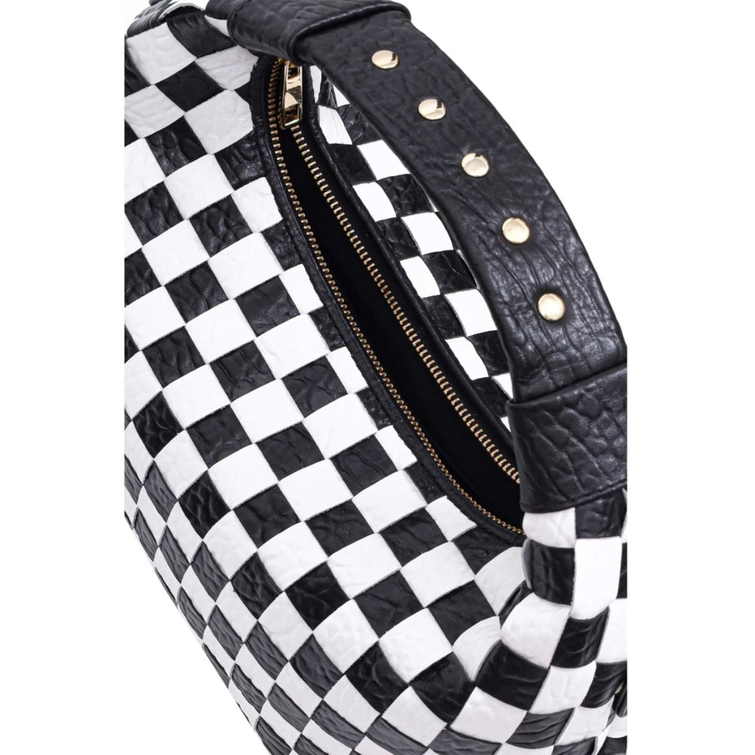 Bovenkant  Nunoo Dandy Large Braided zwart-gold #kleur_black-gold