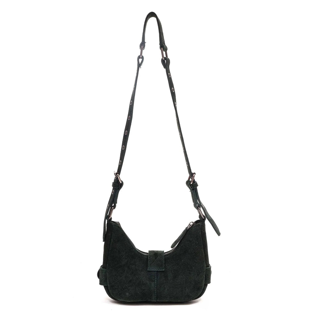 Achterkant Nunoo Palma suede donkergroen #kleur_donkergroen