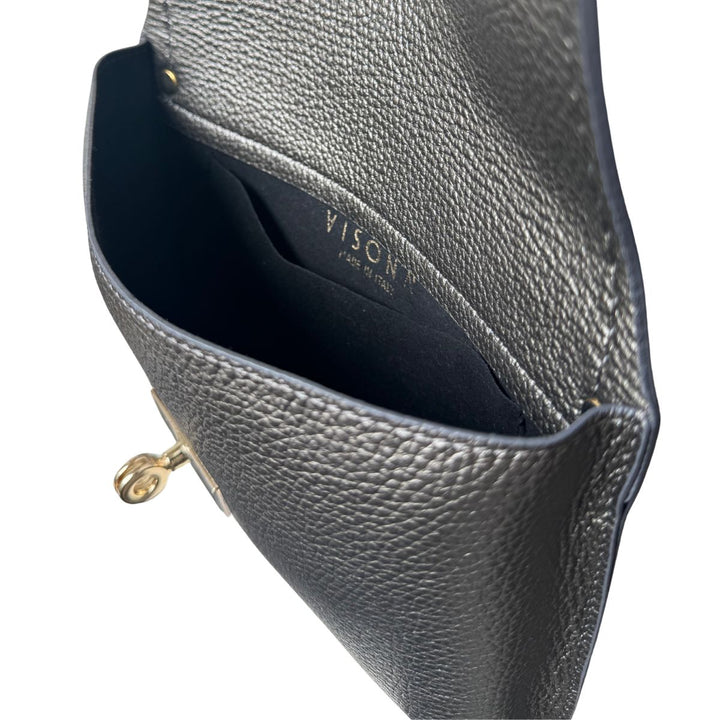 Binnenkant van de Plinio Visona 20631 leren crossbody tas in het silver #kleur_silver