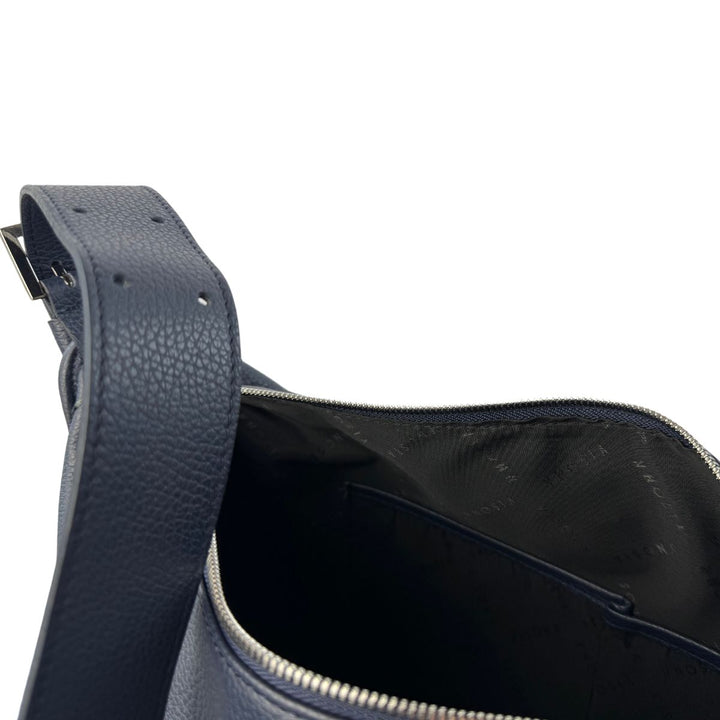 Binnenkant van de Plinio Visona 24152 leren handtas navy #kleur_navy