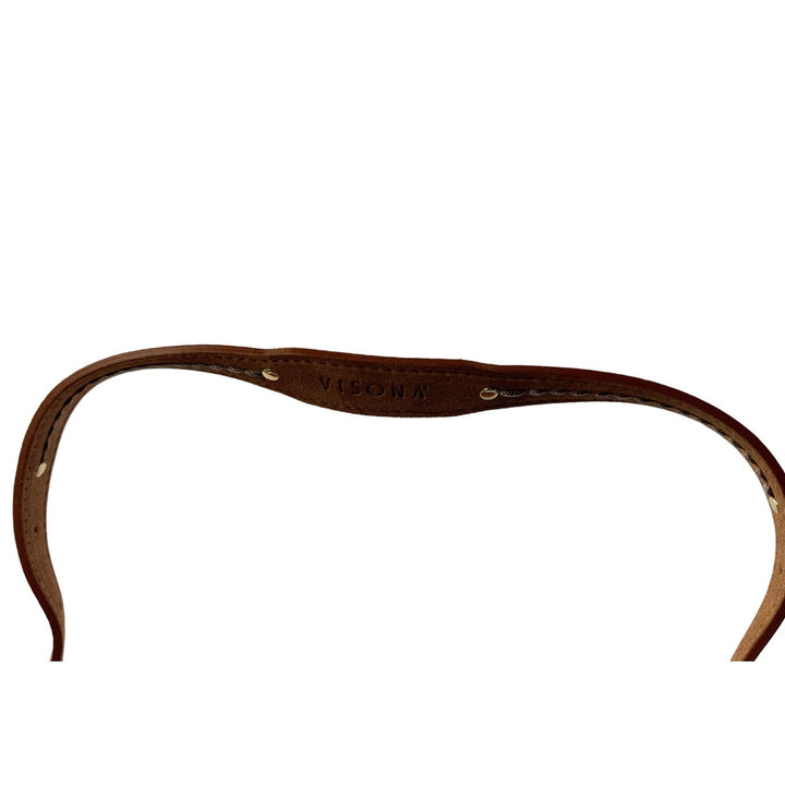 Details van de schouderriem #kleur_cognac