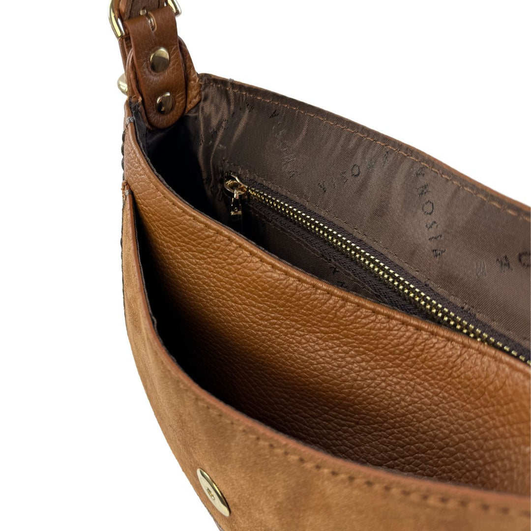Binnenkant van de Plinio Visona _23500 cognac #kleur_cognac