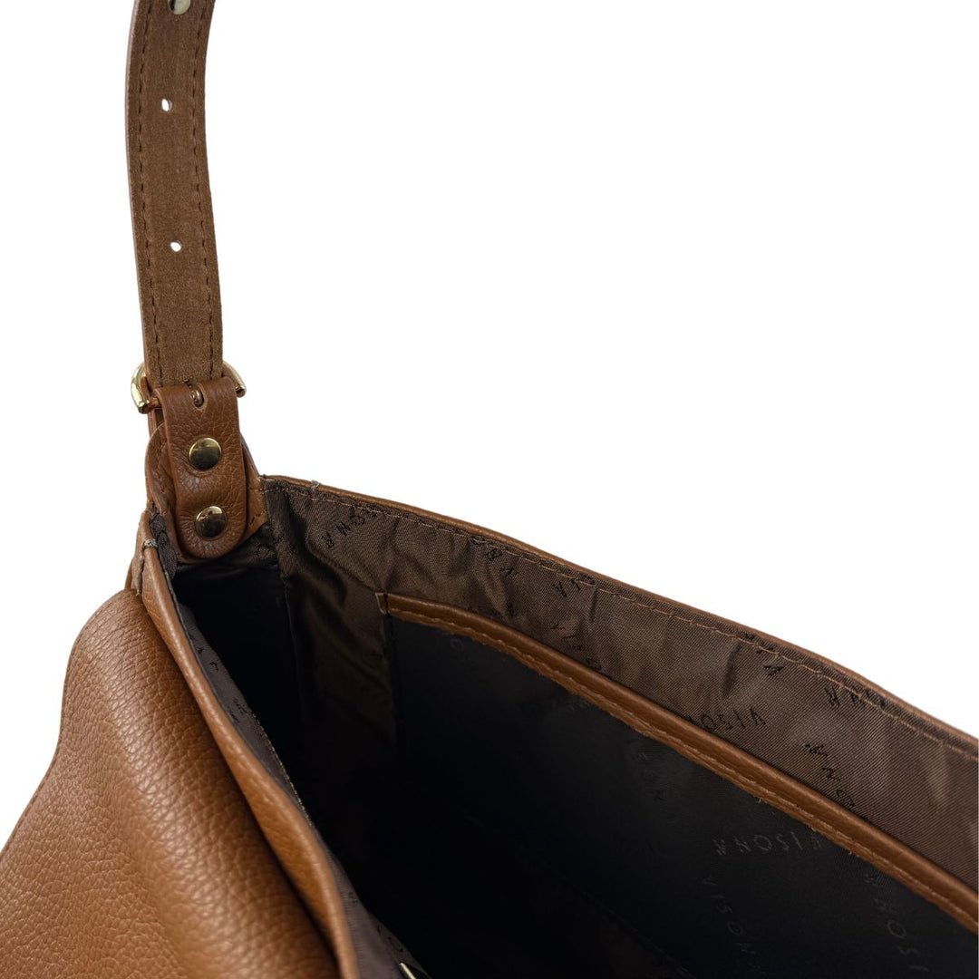 Binnenkant van de Plinio Visona _23500 cognac #kleur_cognac