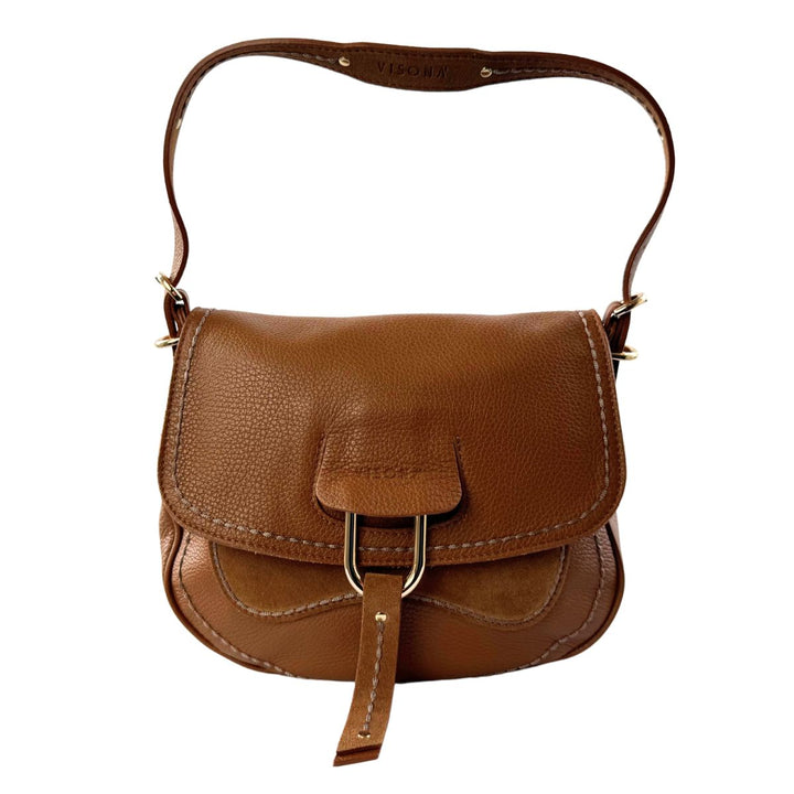 Voorkant van de Plinio Visona _23500 cognac #kleur_cognac