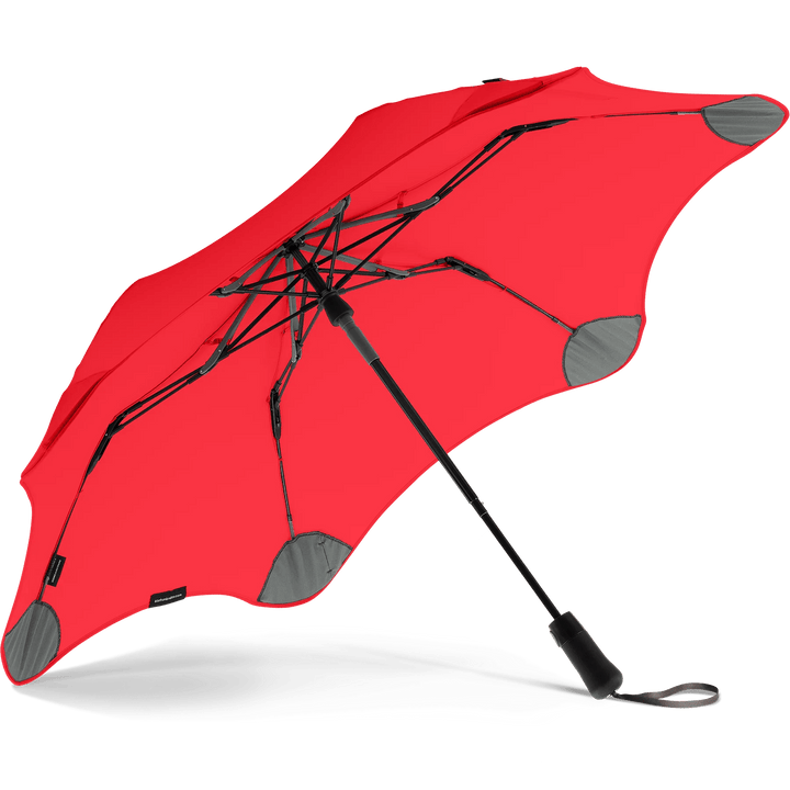 Onderkant Blunt Metro opvouwbare paraplu in het rood #kleur_rood