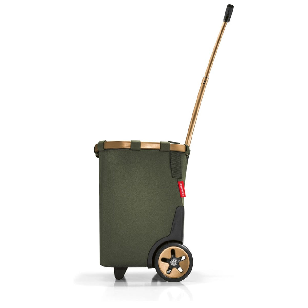 Zijkant van de Reisenthel Boodschappenwagen #kleur_forest-gold