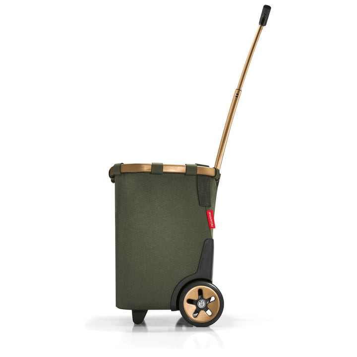 Zijkant van de Reisenthel Boodschappenwagen #kleur_forest-gold