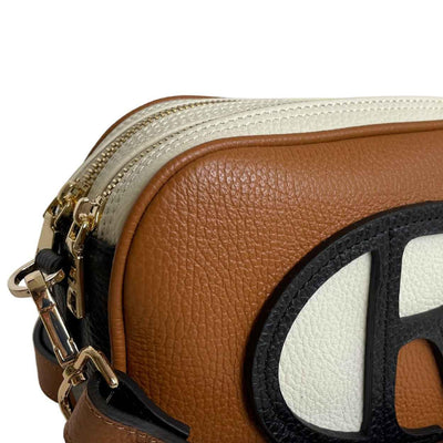 Details van het leer #kleur_cognac