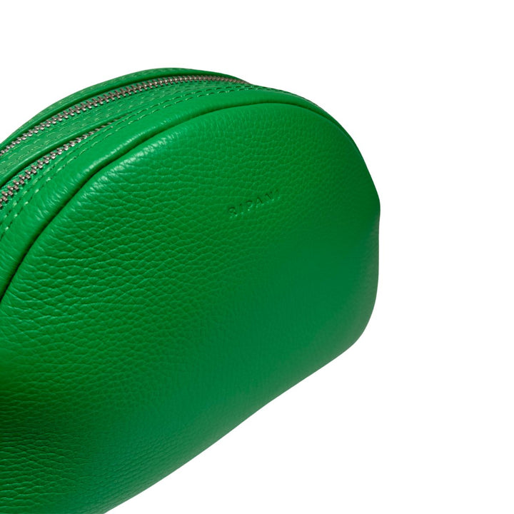 Voorzijde van de Ripani 3624 Leren shoudertas groen #kleur_groen