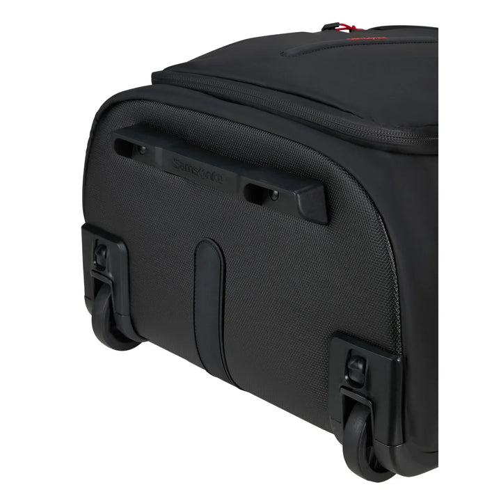 Onderkant van de Ecodiver 4 in 1 reistas in black #kleur_black