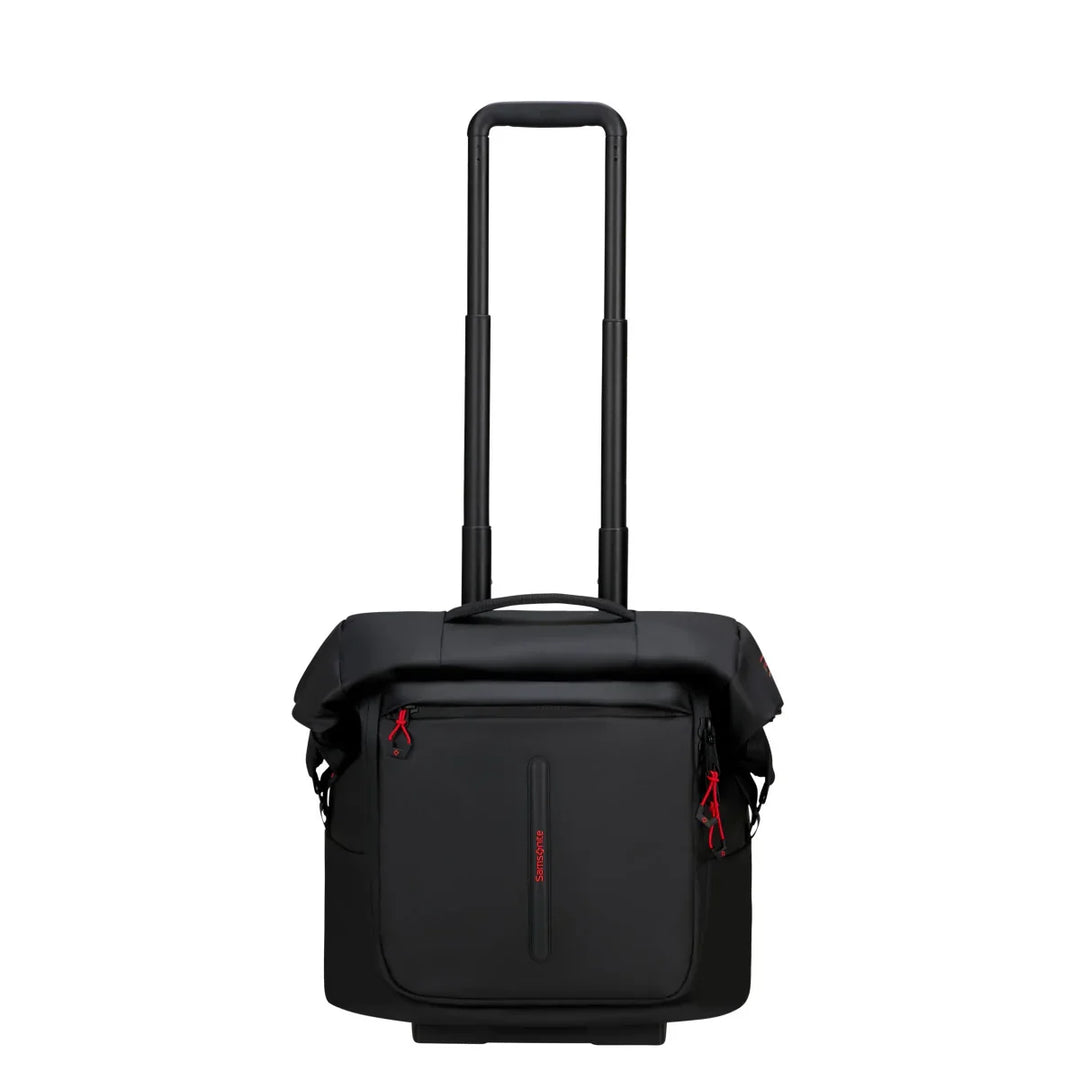 Voorkant van de Ecodiver 4 in 1 reistas in black #kleur_black