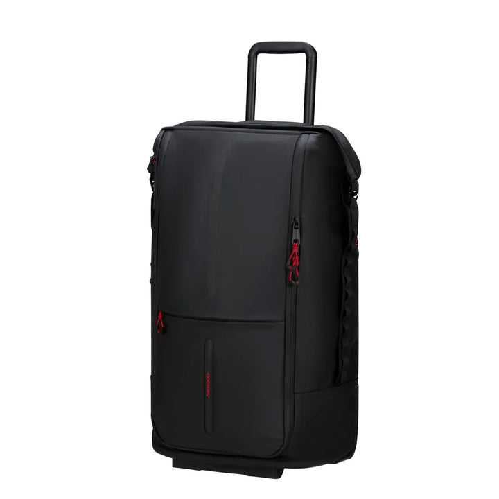 Voorzijde van de Ecodiver 4 in 1 reistas in black #kleur_black