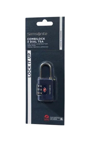 Verpakking van de Samsonite lock #kleur_navy